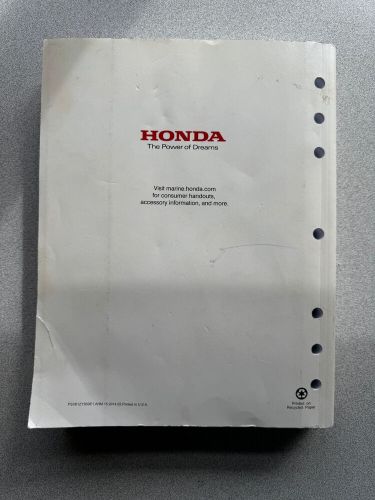 Honda marine bf75dk3, bf90dk4 outboard motor shop manual (61zy950e1)