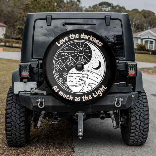 Love the darkness as much as the light spare tire cover with or without back cam