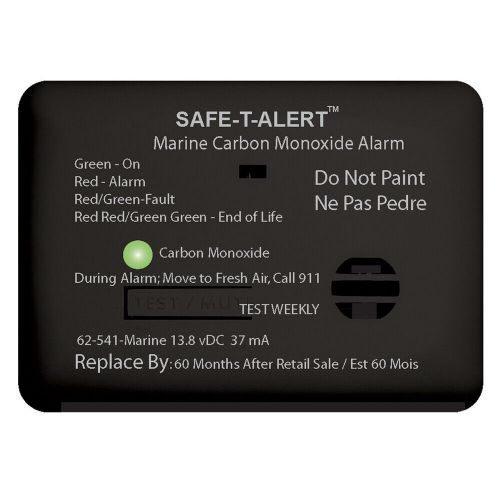 Safe-t-alert 62-541-bl 62 series carbon monoxide alarm - 12v - 62-541-marine -