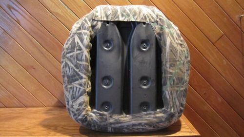 Folding camoflauge deluxe boat seat. comfort style with lumbar support