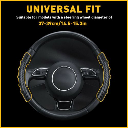 Carbon fiber carbon fiber universal steering wheel booster cover for 37-39cm h