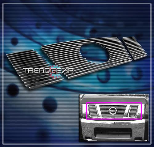 08-11 nissan titan pickup truck front upper billet grille grill insert 09 10 le