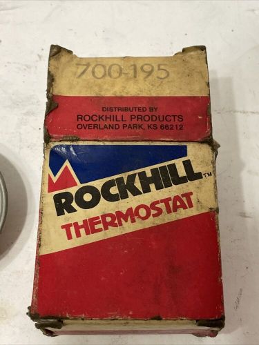 Vintage nos rockhill 180 deg hiflo thermostat part no:700-195