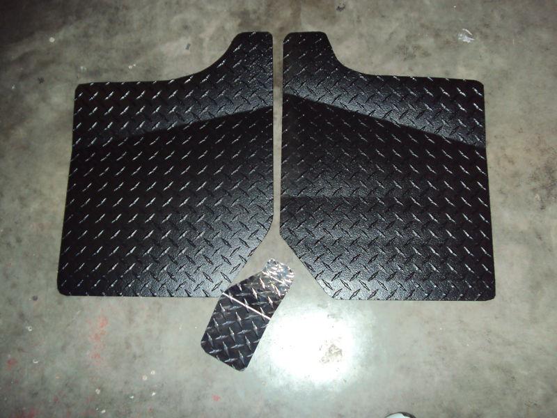 Yamaha rhino diamond plate blk floor boards 2004  up rubberized coated black