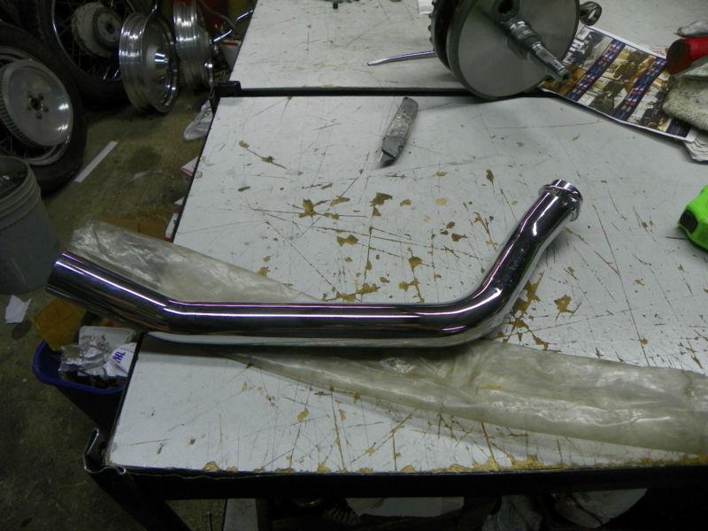 Harley shovelhead rear upswept  head pipe brand new