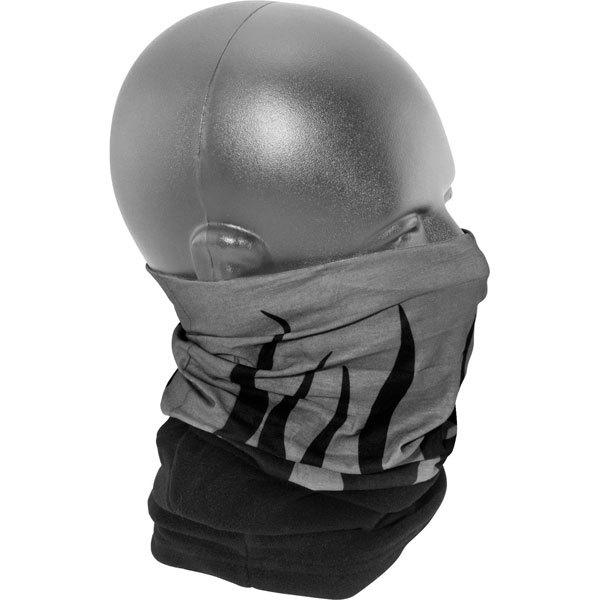 Grey/black zan headgear flames combo motley tube