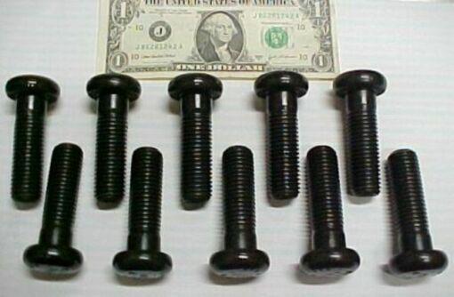 10 round head una drive bolts, truck bumper, grade 5, ¾-10 x 2.5" a325 surplus