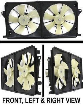 A/c ac condenser dual fan assembly w/ motor new lucerne gm3115189 21999691