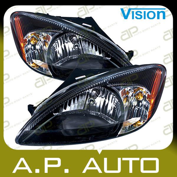 Pair head light lamp assembly 2003 03 ford taurus centennial edition lh+rh new