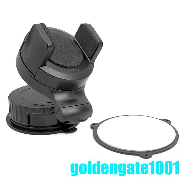 Gg black 360 rotating retractable windshield stand holder mount iphone 4 4s mp4