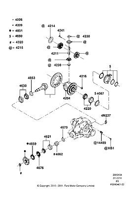 Bl3z4209b gear and pinion assy driving 11 12 f150