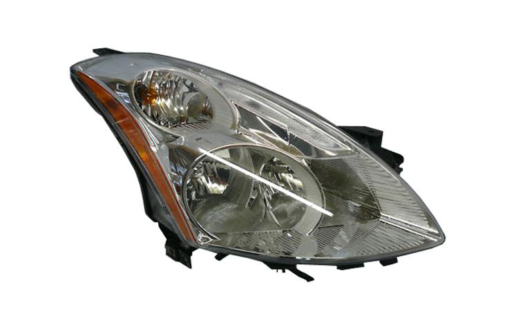 Right passenger side replacement headlight halogen 10-10 nissan altima 4dr