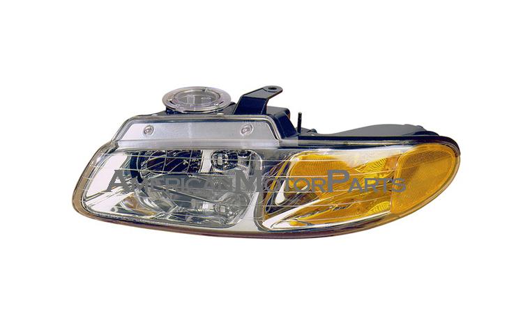 Left driver side replacement headlight w/o quad lamp chrysler dodge plymouth