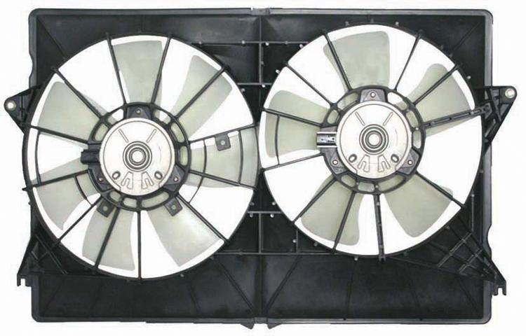 Ac condenser and radiator cooling fan 2004-2006 05 chrysler pacifica 3.5 3.8l