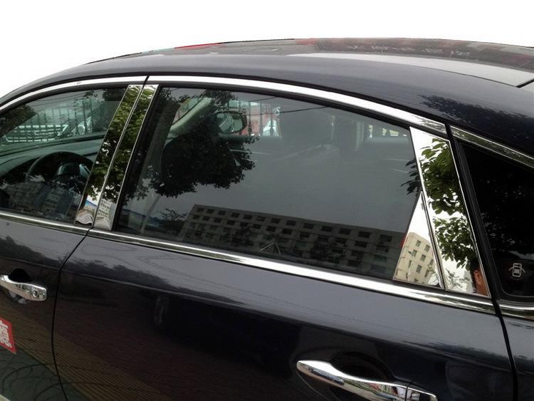 8pcs chrome door pillar post window decal cover trim kit for 2013 nissan altima
