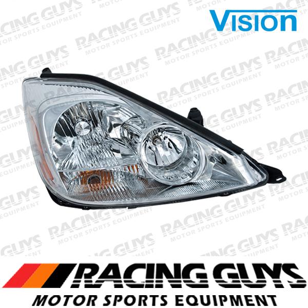 Rt passenger head light clear lense 04-05 toyota sienna ce le