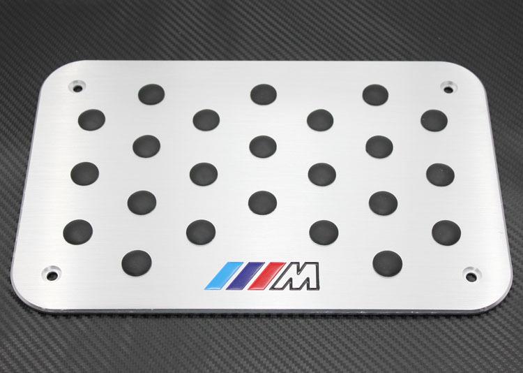 Aluminum floor carpet mat antiskid padal plate fit for bmw x3 x5 x6 z4 m3 m5 m6