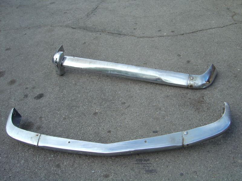 Bmw 2002 1602 rare front and rear bumpers missing brackets 1600 2002 