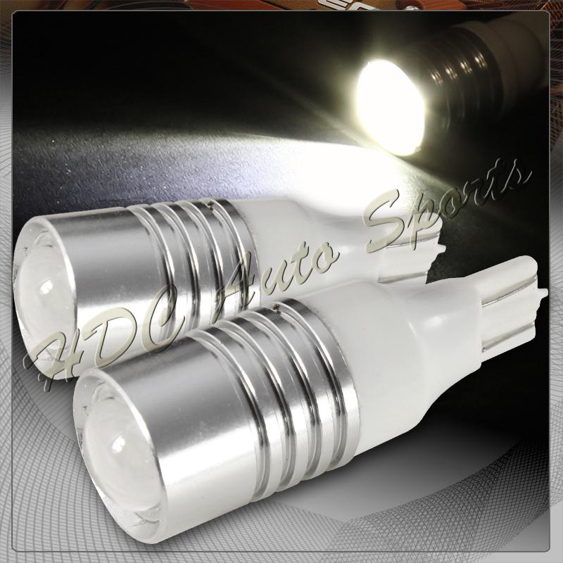 2x universal cree t15 wedge white led q5 projector reverse back up light bulbs