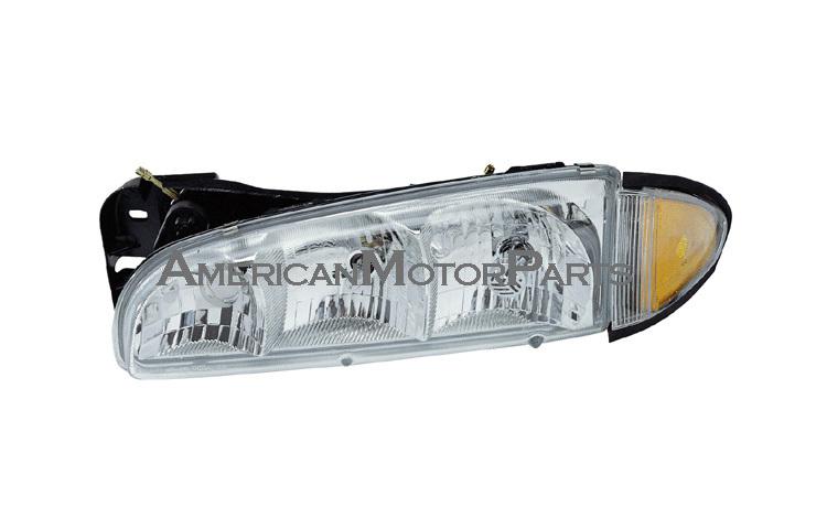 Depo pair replacement headlight w/ corner lamp 96-99 pontiac bonneville