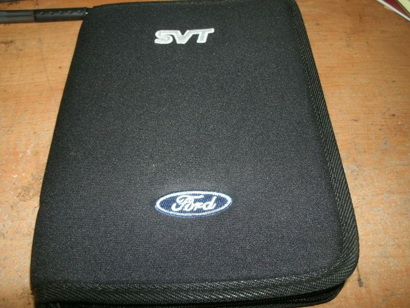 Ford mustang svt cobra f150 lightning contour focus owners manual case w svt log