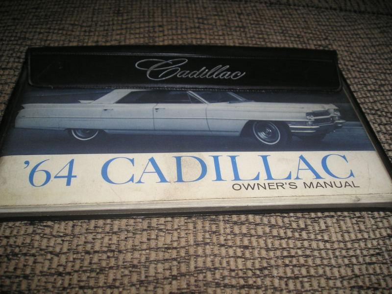 1964 1st edition original cadillac owners manual and original pouch-nice