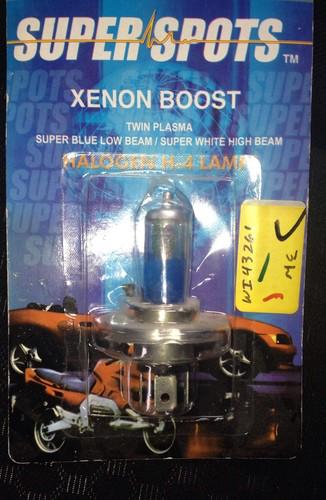 Super sports xenon boost halogen h-4 lamp super white light bulb 12v 60/55w p43t