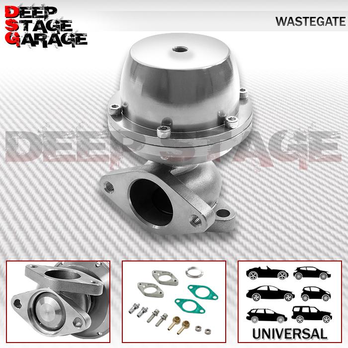 Universal type-2 external 38mm turbo/manifold steel head wastegate+spring silver