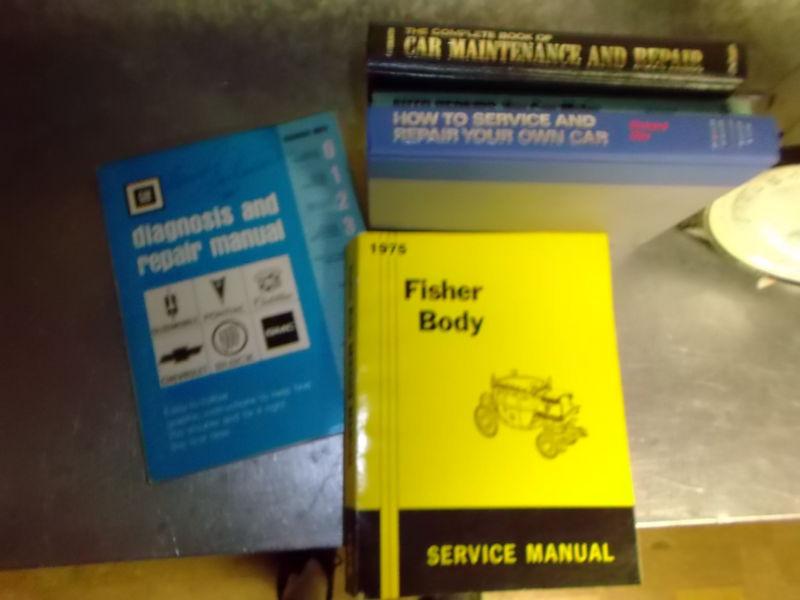 Pile of car truck automotive repair books