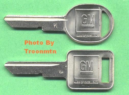 Gm 1970  chevy  impala  key blanks