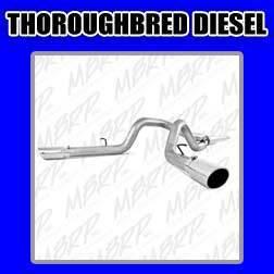 Mbrp gas exhaust 99-04 ford f-250/350 v-10 cat back dual split side s5208al