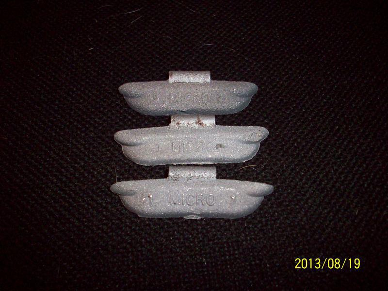 Original corvette camaro nova chevelle impala micro winged wheel weights 3 pcs.