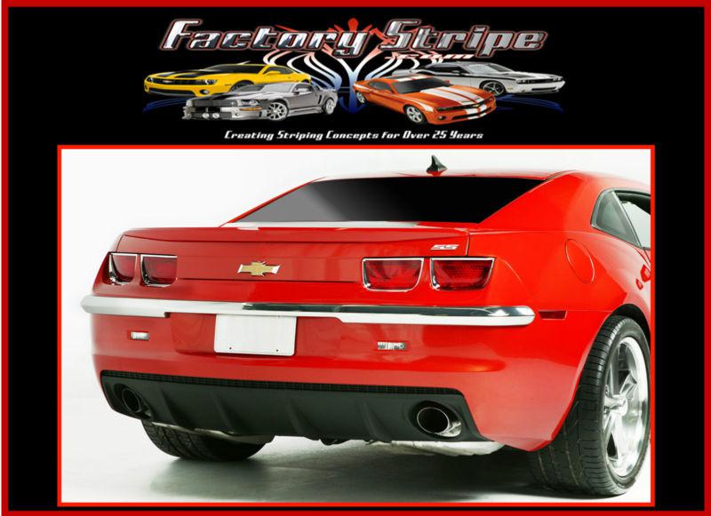 2010 2013 rear chome bumper factory stripe