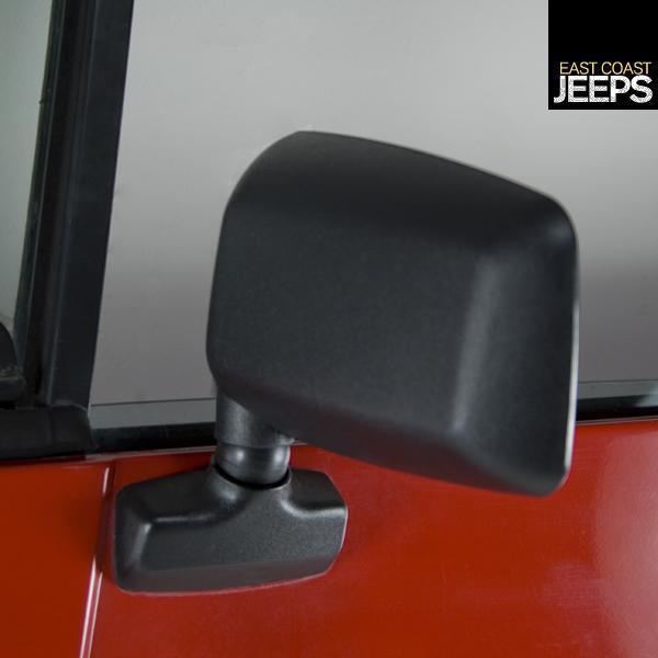 S-55027207 omix-ada door mirror, left, 87-95 jeep wrangler (yj) with full hard