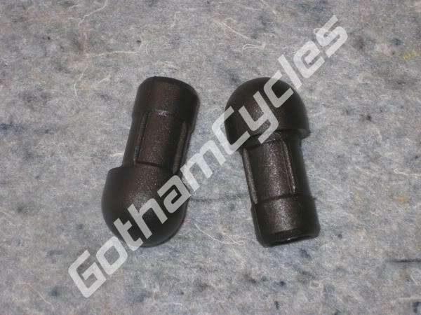 New ducati 996r 998 998s 998r oem handlebar handle bar ends black plastic plugs