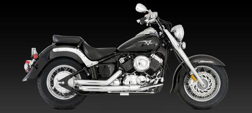 Vance & hines shortshots staggered full exhaust chrome 18515