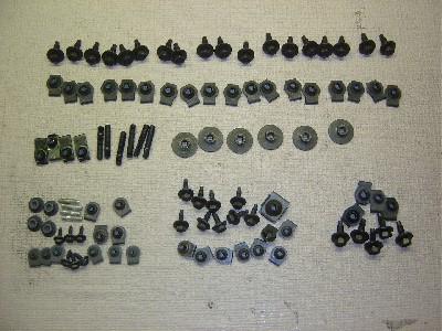 70-74 challenger oem body fender valance fastener set