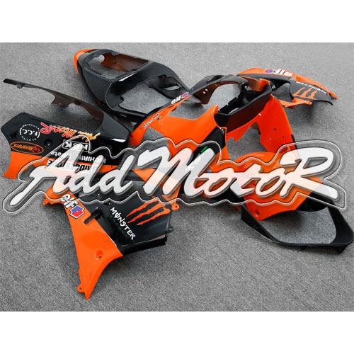 Yes2yeah fairing fit zx9r 2002 2003 zx-9r 02 03 orange black abs 92w32