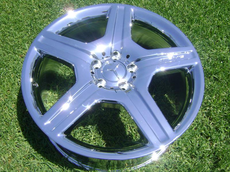 19" new oem  mercedes s550/s600 chrome wheels/rims exchange