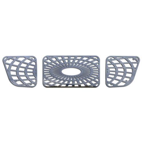 Ford ranger 98-00 spider web polished stainless grille insert aftermarket trim