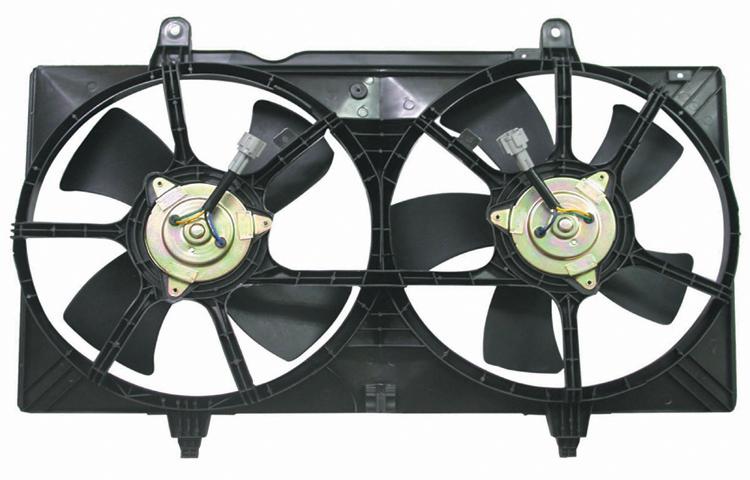 Depo ac condenser radiator cooling fan 02-06 nissan altima 2.5l 3.5l 214818j000