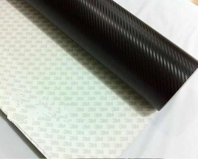 3m the black decals sticker carbon fiber vinyl sheet size 125cmx30cm=50"x12" 3d