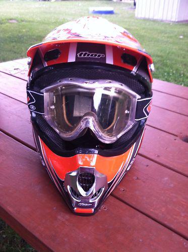 Moto cross helmet dirt bike snow mobile