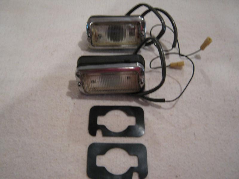 1959 chevrolet impala rear valances backup lights complete