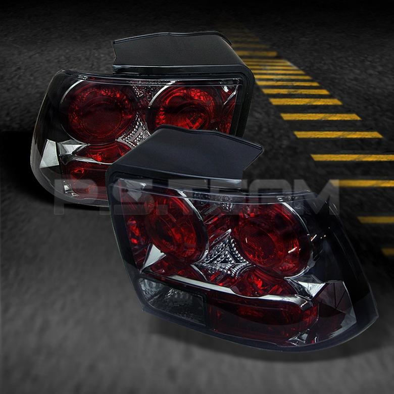 Smoked 99-04 ford mustang sport coupe jdm tail brake lights lamp pair left+right