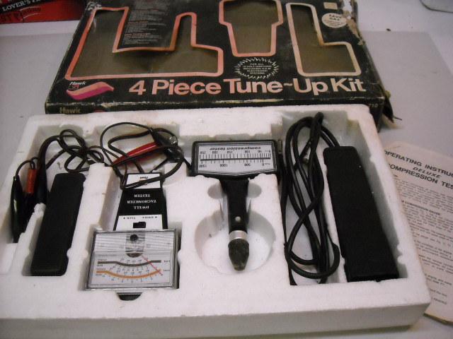 4 pc. tune up kit tach,compression,remote starter, timing light