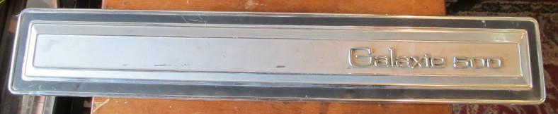 1971 ford galaxie 500 trunk / deck lid aluminum finish panel 