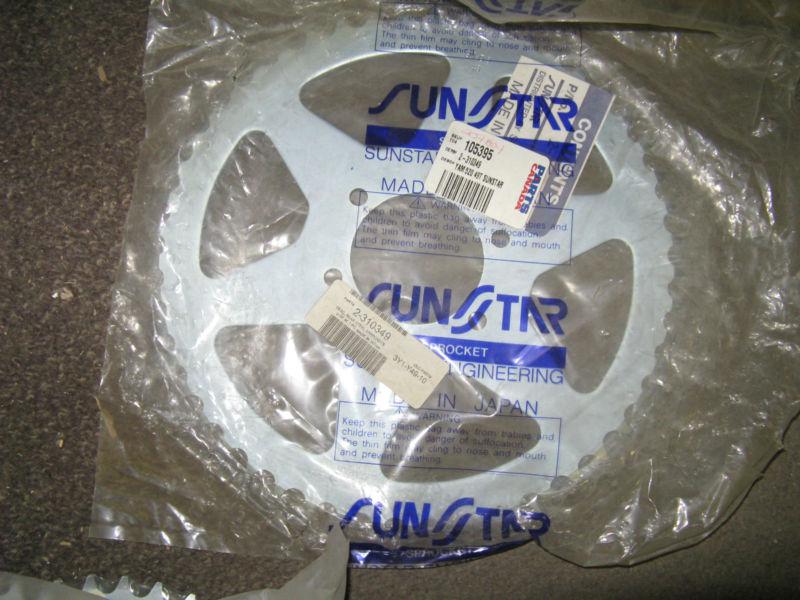 Sunstar rear sprocket - 49 teeth  520 width  yamaha xt250c '83-84 + xt250 '80-83