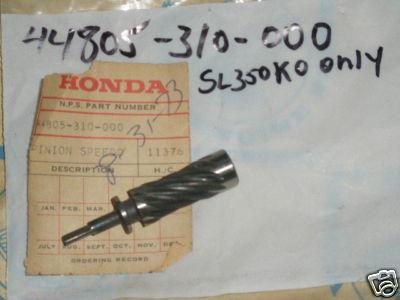 1969-1970 honda sl350k0 sl 350 speedo speedometer pinion oem nos 310