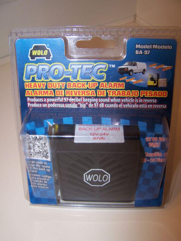 Wolo model ba-97 heavy duty commercial grade back-up alarm 97 decibel 12-24 volt